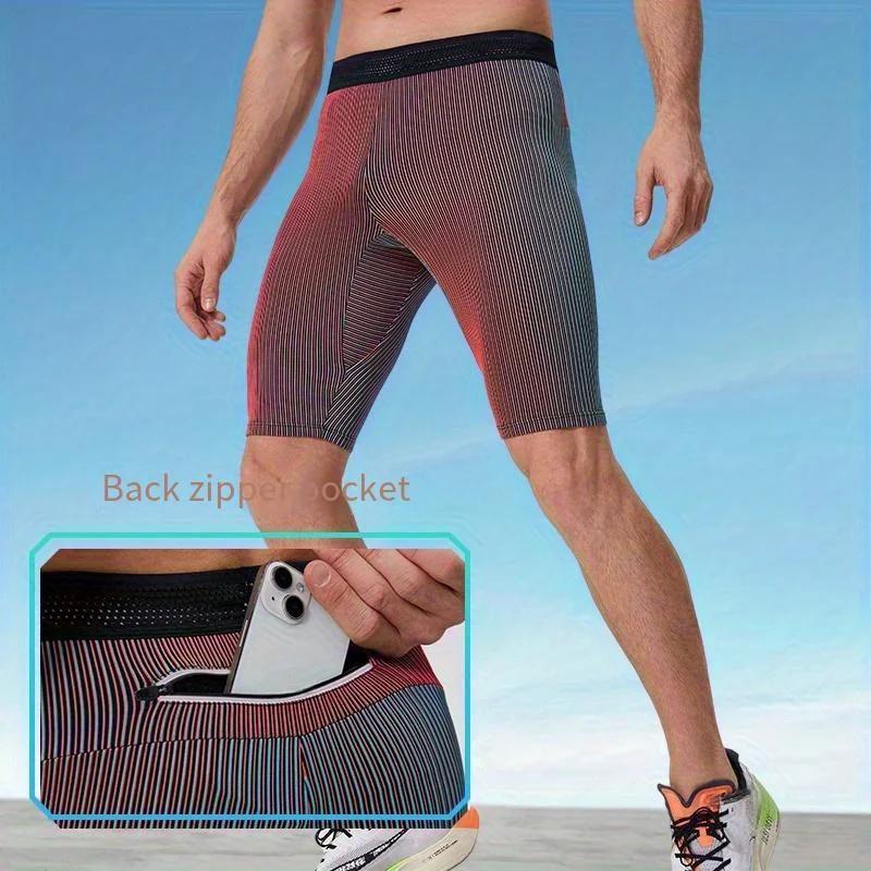 Short de sport serré pour hommes, pantalon de Compression à séchage rapide, respirant, pour Marathon