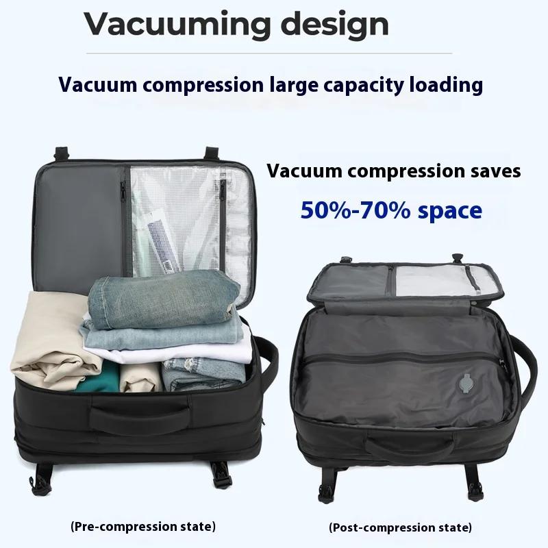 Sac à dos de compression sous vide pour hommes, sac à dos extensible à séparation sèche et humide, s