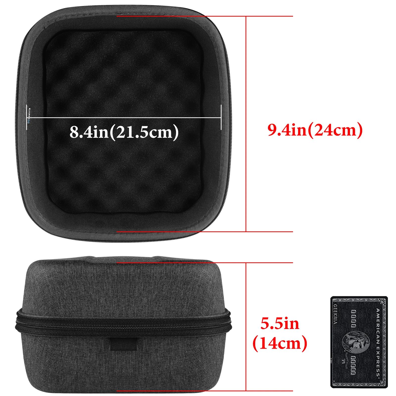 Étui pour casque Geekria pour casque HiFiMAN HE 6se, HE1000, Audeze Maxwell, sac de transport rigide