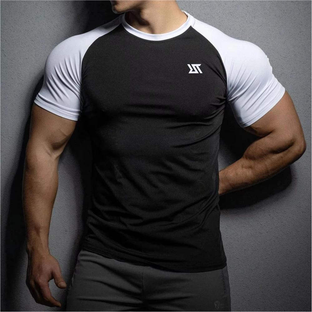 T-shirt fitness homme Righttrack manches courtes - Haute élasticité pour running et gym