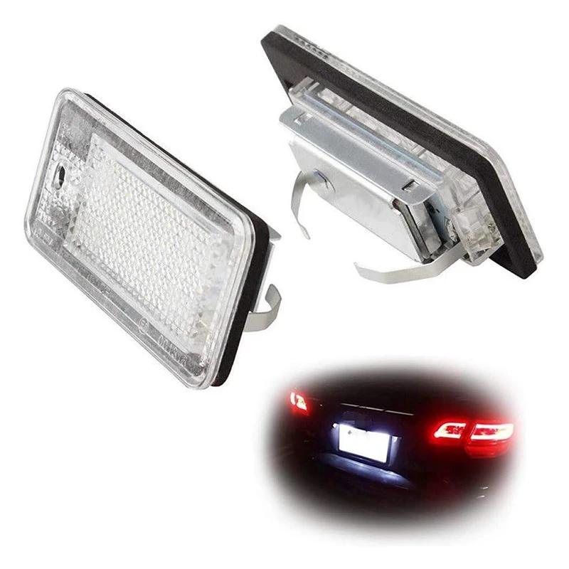 Lampe LED blanche pour plaque d'immatriculation de voiture, pour Audi A3 S3 8P A4 gods B7 A5 horizon
