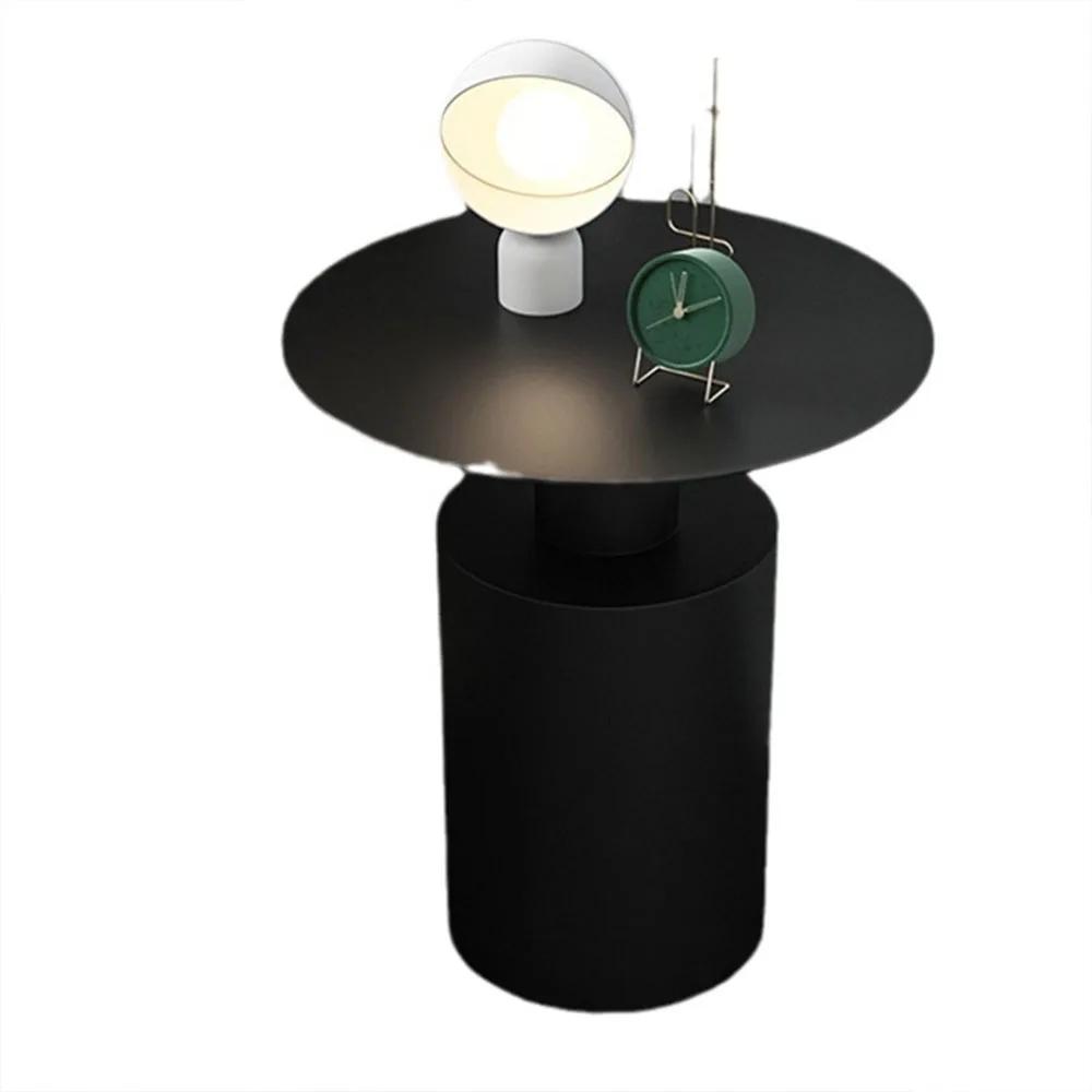 Table d'appoint ronde en fer de style nordique, luxe minimaliste, pour salon, coin de lit, plateau,