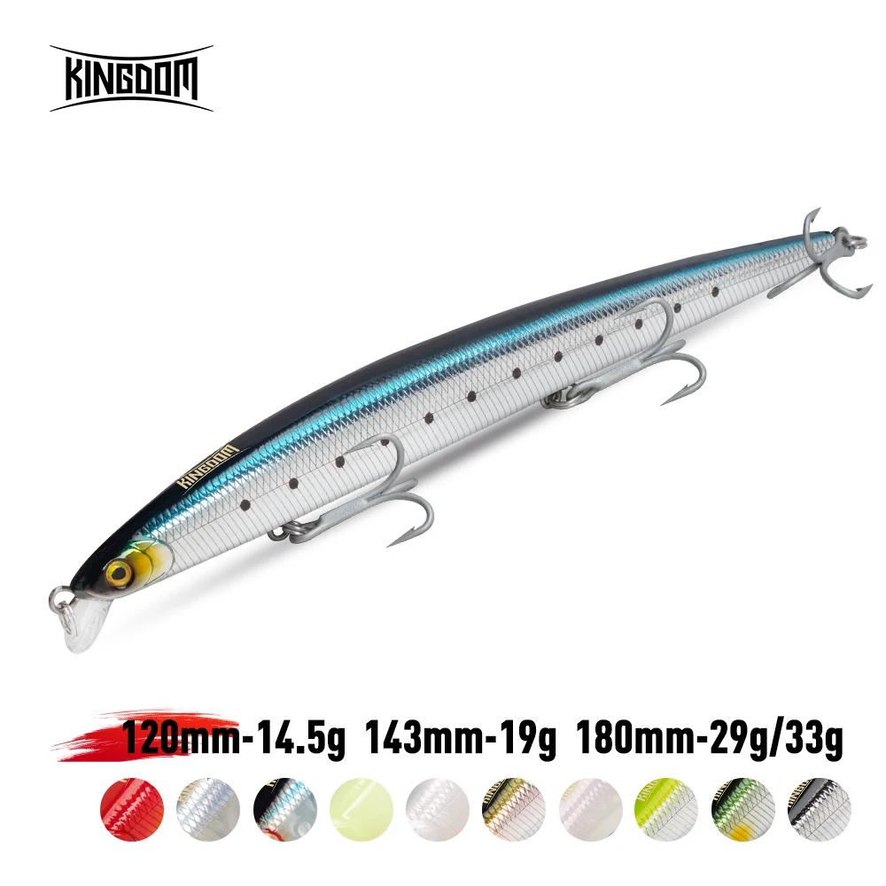 Kingdom Long Casting leurre de pêche 14.5g 19g 29g flottant lent coulant vairon Wobbler artificiel d