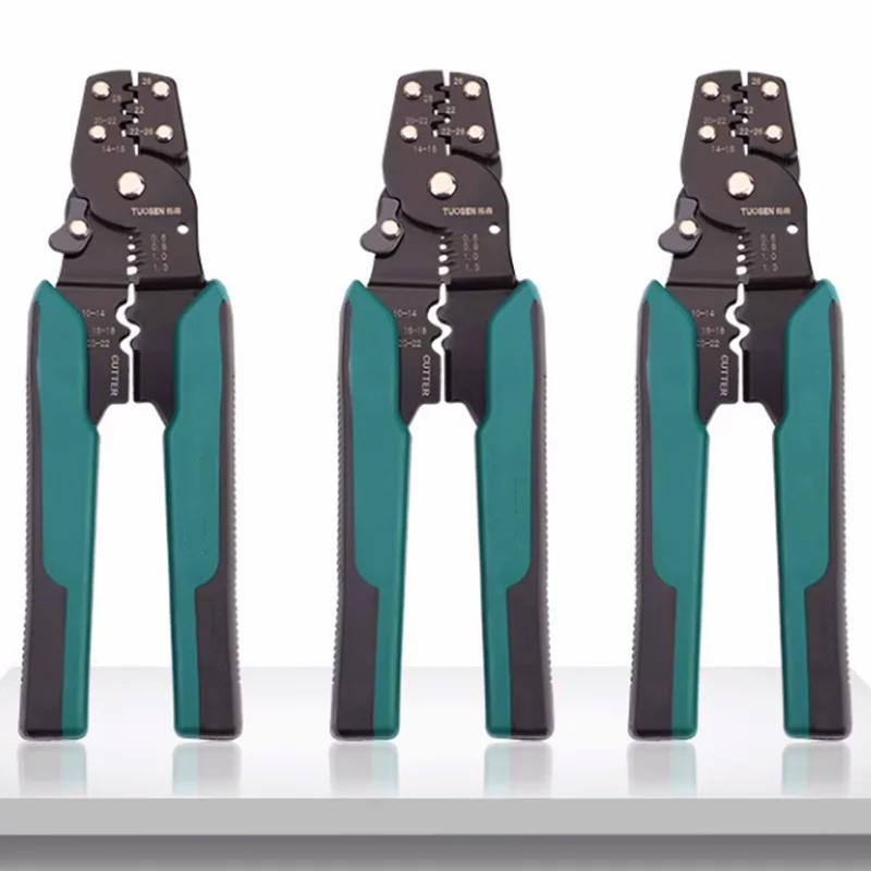 Pince à sertir multifonctionnelle 4 en 1, dénudeur de fil, coupe-fil, pince à bornes, accessoires de