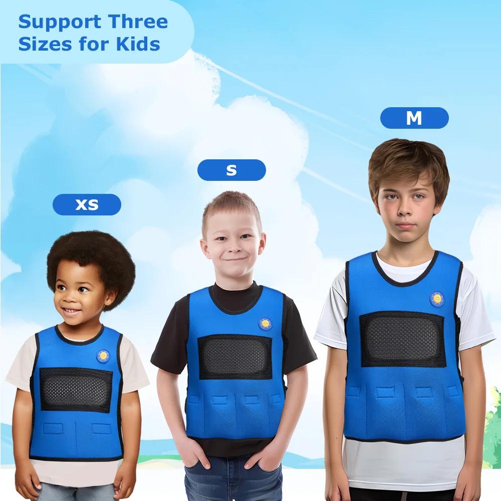 Gilet lesté sensoriel pour enfants, pour l'autisme, l'hyperactivité, traitement de l'humeur, trouble