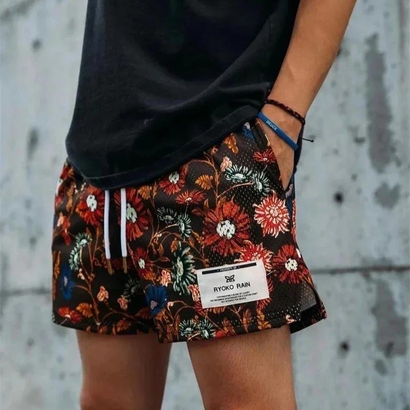 Nouveaux shorts d'été pour hommes et femmes, mode plage bord de mer, shorts de sport en maille, pant