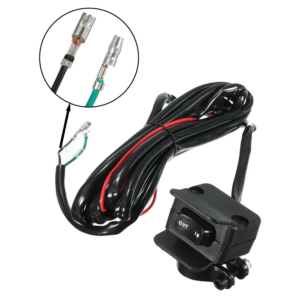 Commutateur à bascule de treuil de moto, ligne de commande de guidon, kits d'avertissement, alimenta