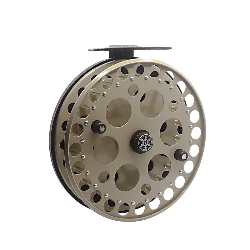 Moulinet de pêche à la mouche tout en métal gaucher et droitier 90mm 100mm 125mm 150mm diamètre du m
