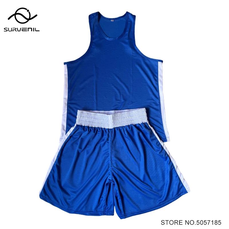 Short de boxe Muay Thai respirant pour hommes, femmes et enfants - Vêtements d'arts martiaux Sanda Wushu