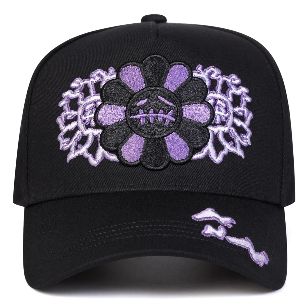 Casquettes de baseball unisexes brodées tournesol, ajustables, décontractées, pour le printemps et l