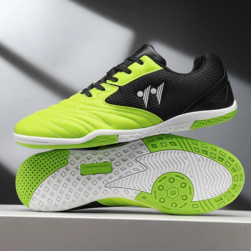 Chaussures de Football pour hommes, baskets de Futsal montantes, antidérapantes, de haute qualité, a