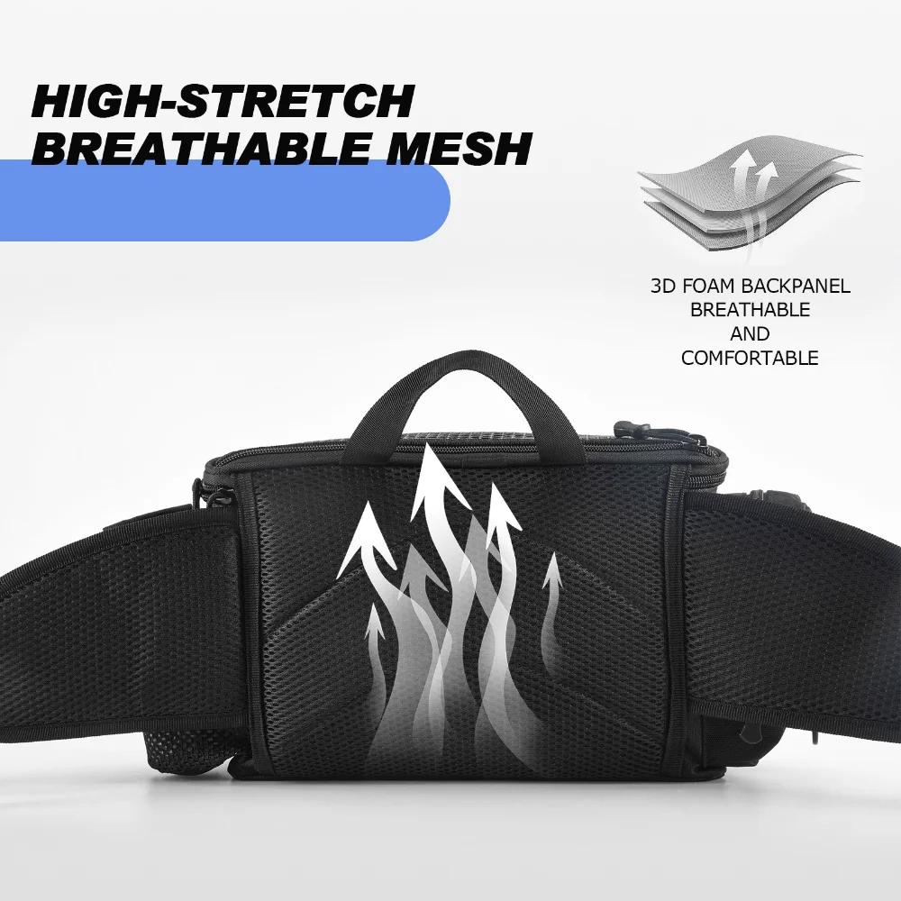 Goture sacs de matériel de pêche sac à bandoulière simple sac de taille multifonctionnel leurres de