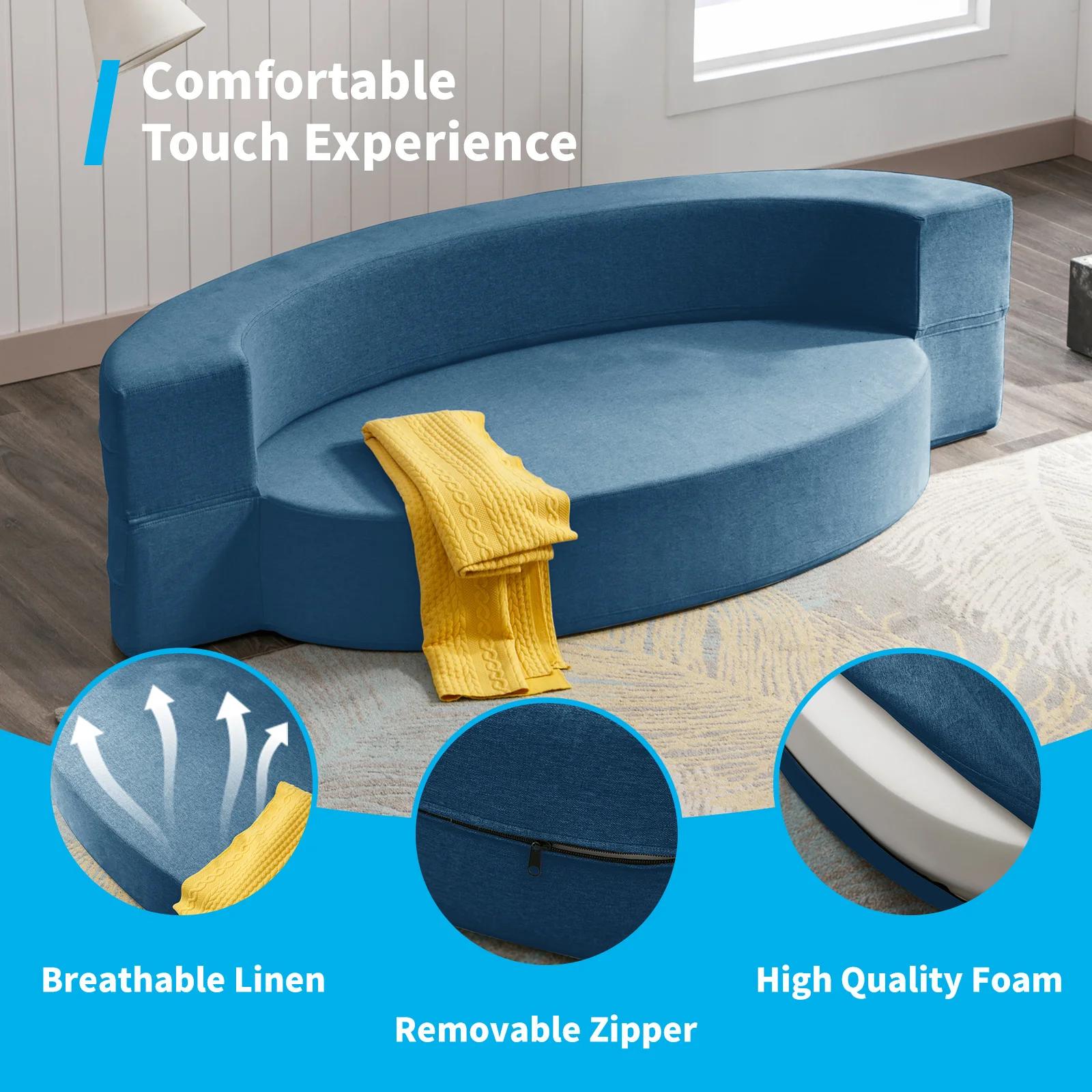 HORGgland-Canapé-lit pliant narO, canapé-lit, chaise longue pour invités, matelas de sol convertible