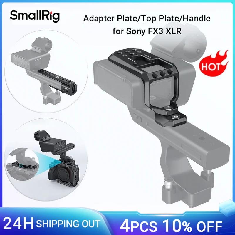 SmallRig – plaque supérieure pour unité XLR Sony FX3, poignée originale FX3, avec trous filetés de 1