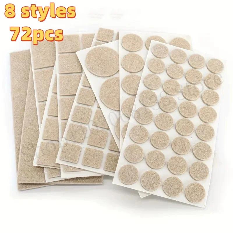Coussinets de pieds de chaise en feutre, 3mm d'épaisseur, tapis de protection contre les rayures pou