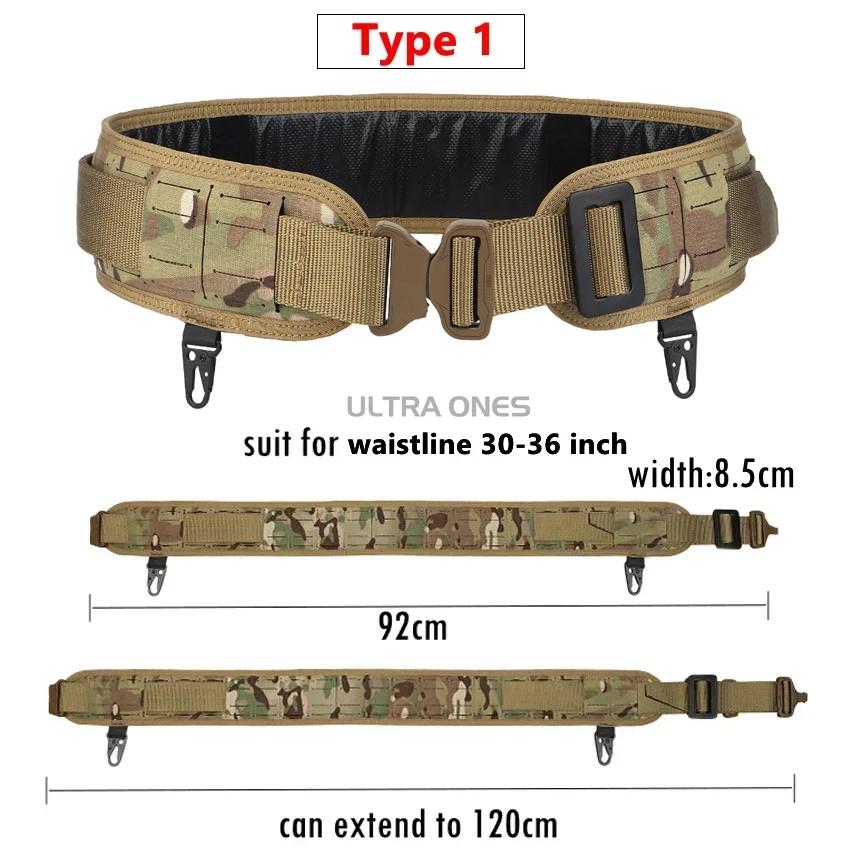 Ceinture tactique rembourrée Airsoft CS Combat Molle Airsoft ceintures Duty Paintball ceinture de ta