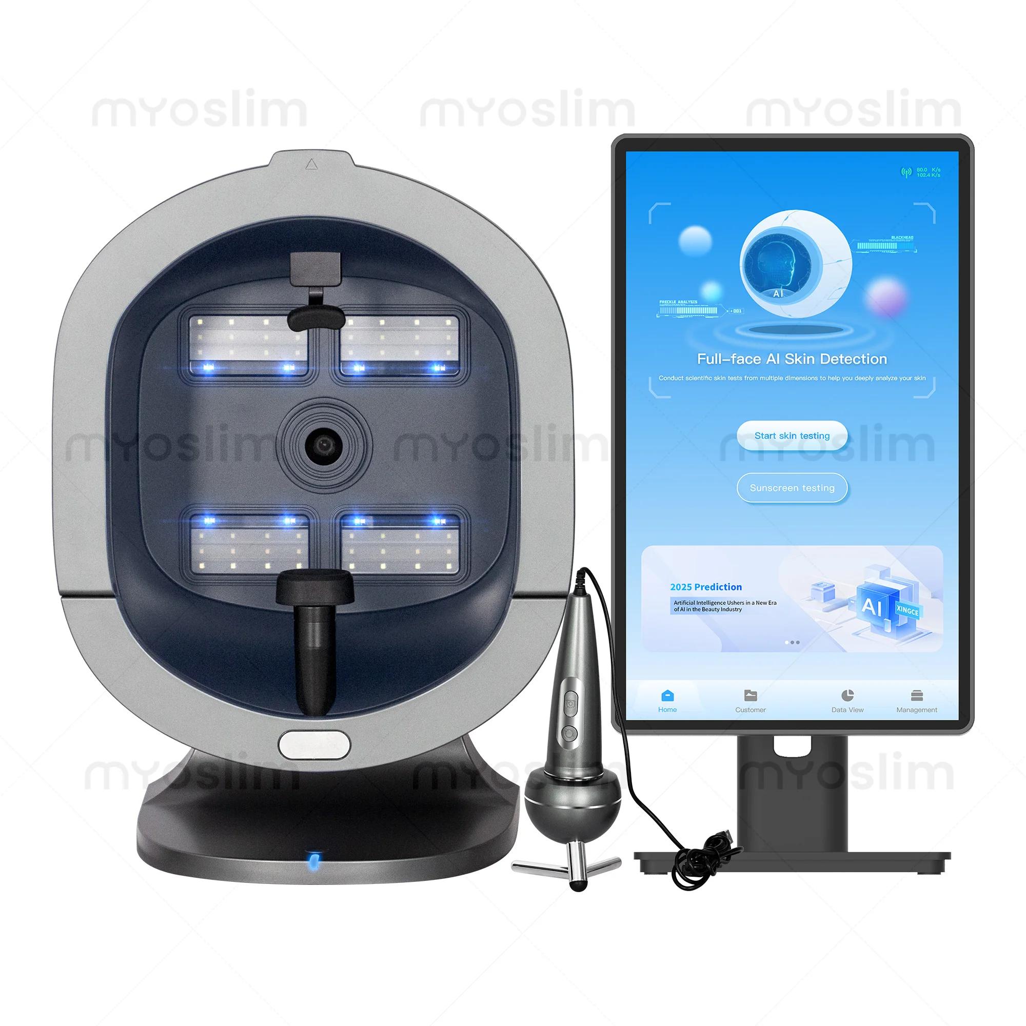 Nouveau 3D ASISA X5 3600W Scanner de peau soins analyseur du visage moniteur miroir Portable Test dé