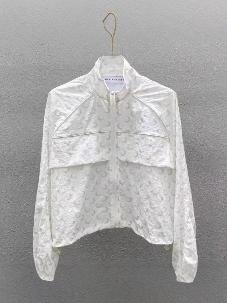 Veste réfléchissante à imprimé lune pour femme, manches longues, protection solaire, style coréen, d