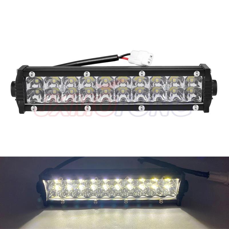 Kit de phares de barre lumineuse LED pour motos, avec supports de montage et interrupteur, pour guid