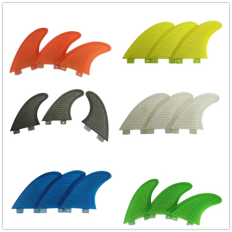 Ensemble d'ailerons Tri-fines UPSURF FCS S/M/L, palmes de Surf en nid d'abeille, propulseur de planc