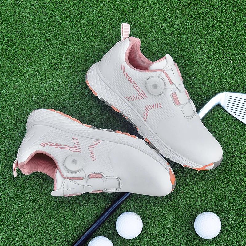LiXingMing chaussures de Golf femmes rose professionnel étanche à l'eau chaussures de Sport de Golf
