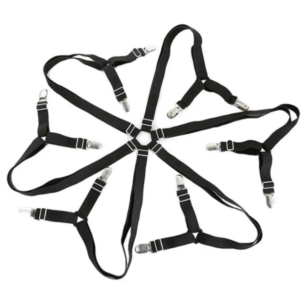 Support de drap de lit élastique réglable, 12 Clips, attaches à Clip pour matelas, couverture, couve