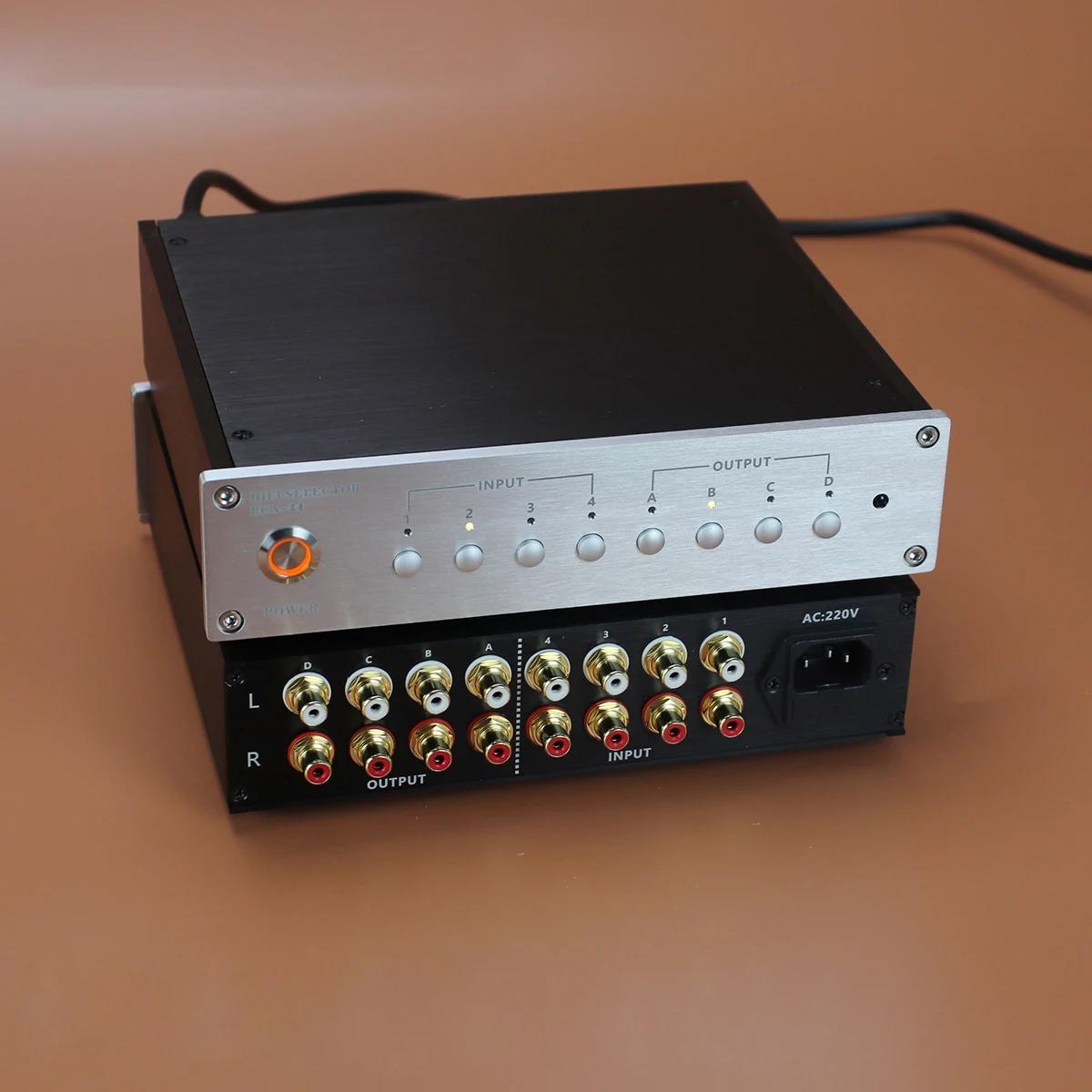 Sélecteur de Signal Audio stéréo double canal, commutateur RCA, amplificateur de Source, changeur de