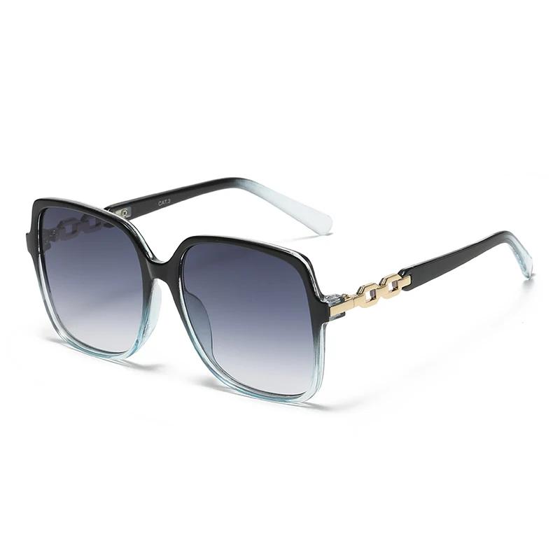 Mode carré à la mode cyclisme lunettes de soleil femmes grand cadre coloré lunettes de soleil femme