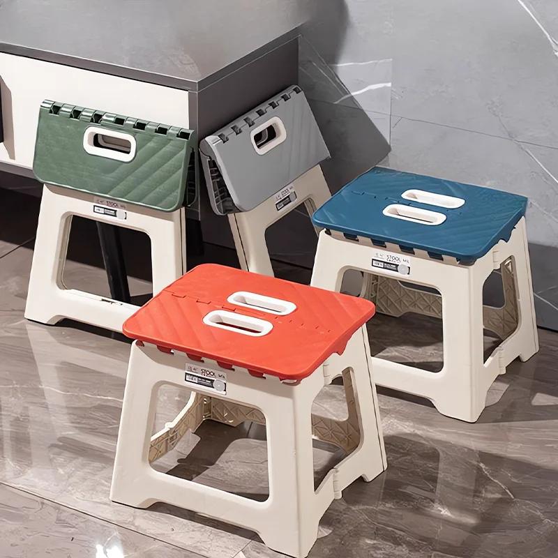 Tabouret pliant Portable pour enfants et adultes, chaise de selle en plastique épais pour activités