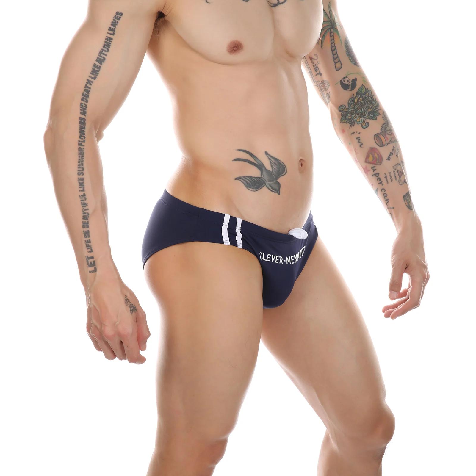 CLEVER-MENMODE maillots de bain hommes Bikini slip de bain homme maillot de bain Sexy natation bain