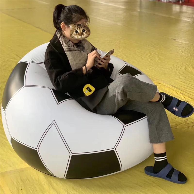 Canapé de Football gonflable, ballon de Football, chaise longue à Air, pouf de basket-ball, mobilier