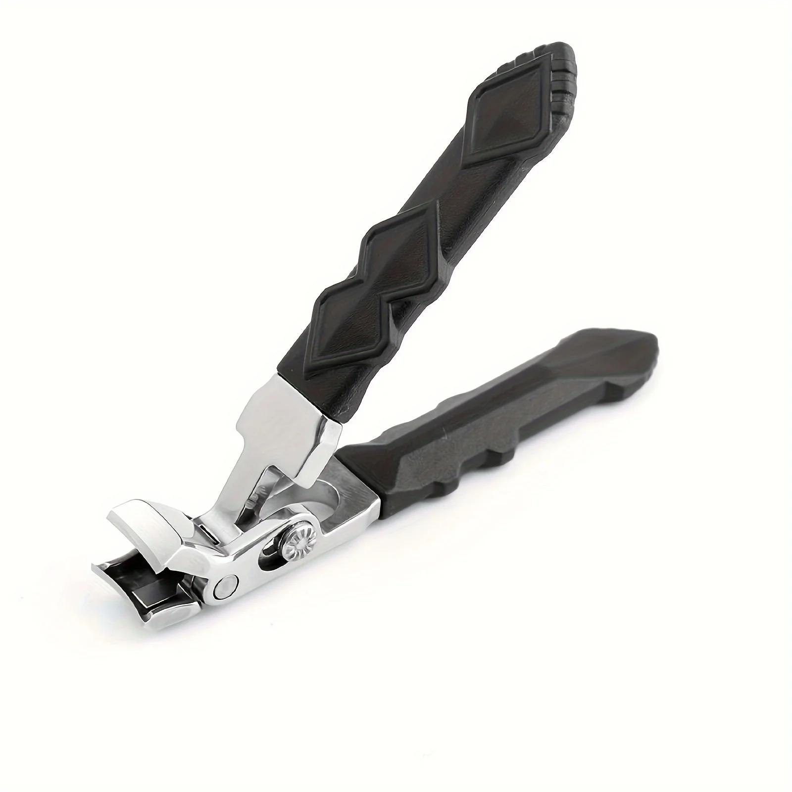 Coupe-ongles professionnel en acier inoxydable pour personnes âgées, mâchoire large, tête coudée, la
