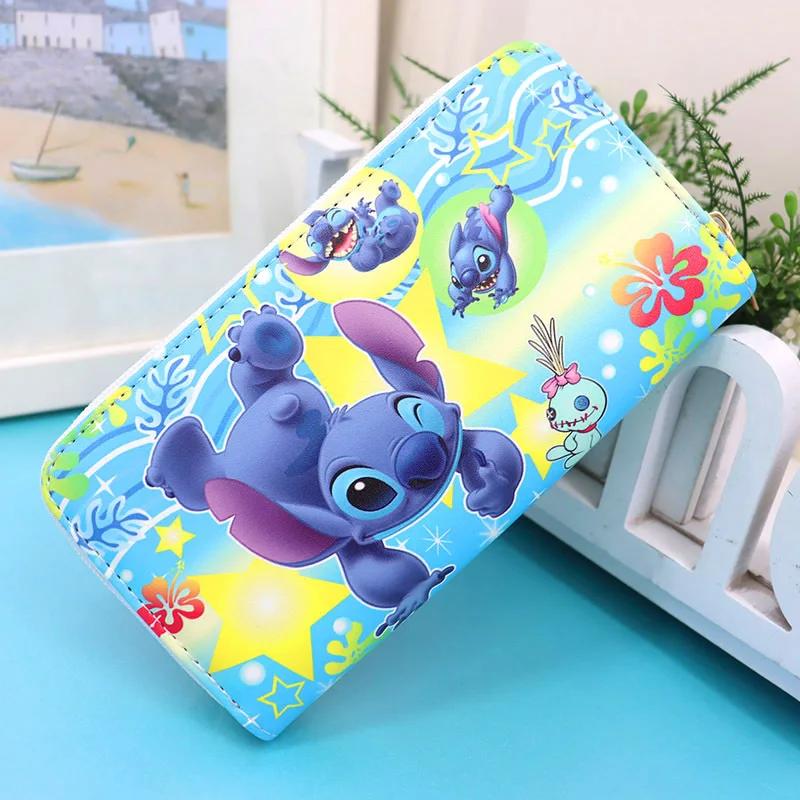 Sac à monnaie de dessin animé Disney, joli portefeuille en Pu pour filles et garçons, porte-cartes p