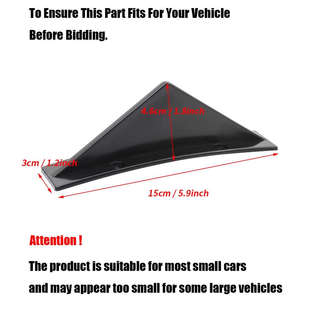 Kit de 4 pièces pour pare-chocs arrière de voiture, diffuseur arrière universel style aileron de req
