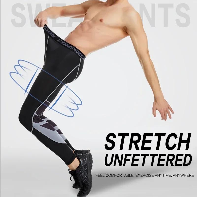 Pantalon compression lycra homme cyclisme course basket football fitness