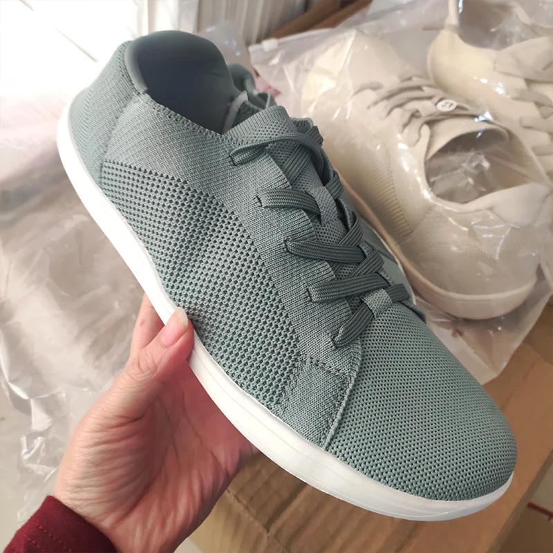 Chaussures sport pieds larges hommes femmes semelle zéro drop légères - Baskets plates décontractées