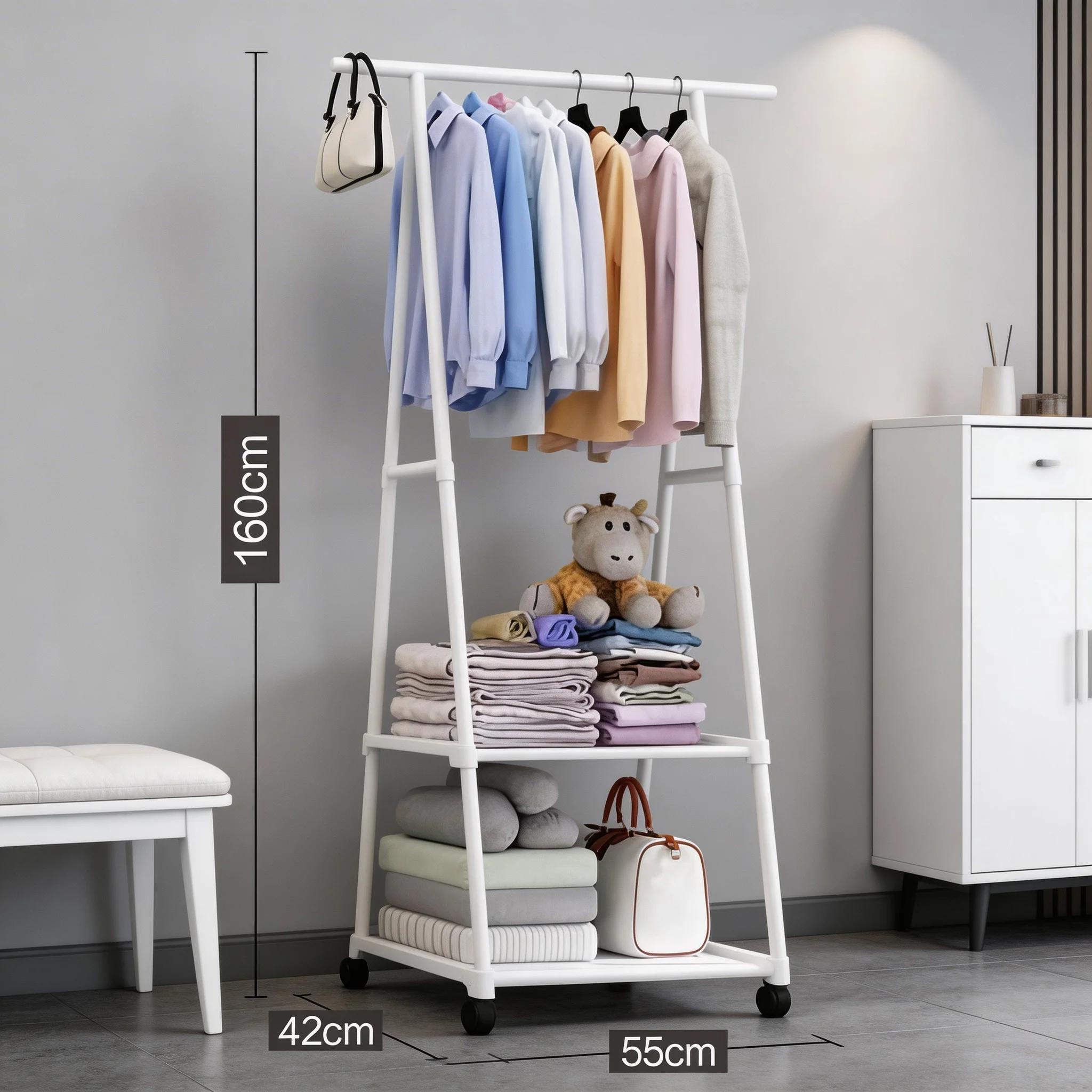 Porte-vêtements multifonctionnel, étagère de rangement simple pour manteaux, organisateur de vêtemen