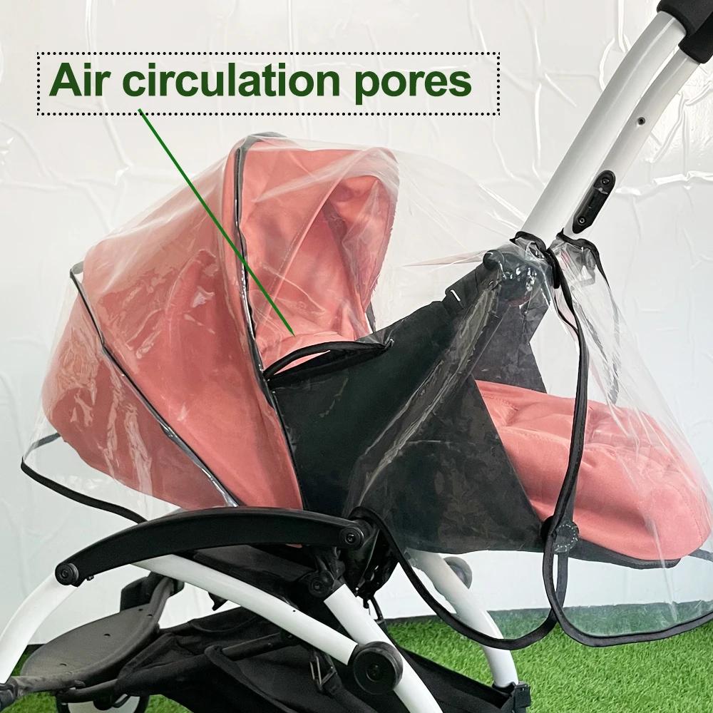 KID COLU ® Accessoires de poussette pour bébé, housse de pluie, housse EVA étanche, Compatible ave