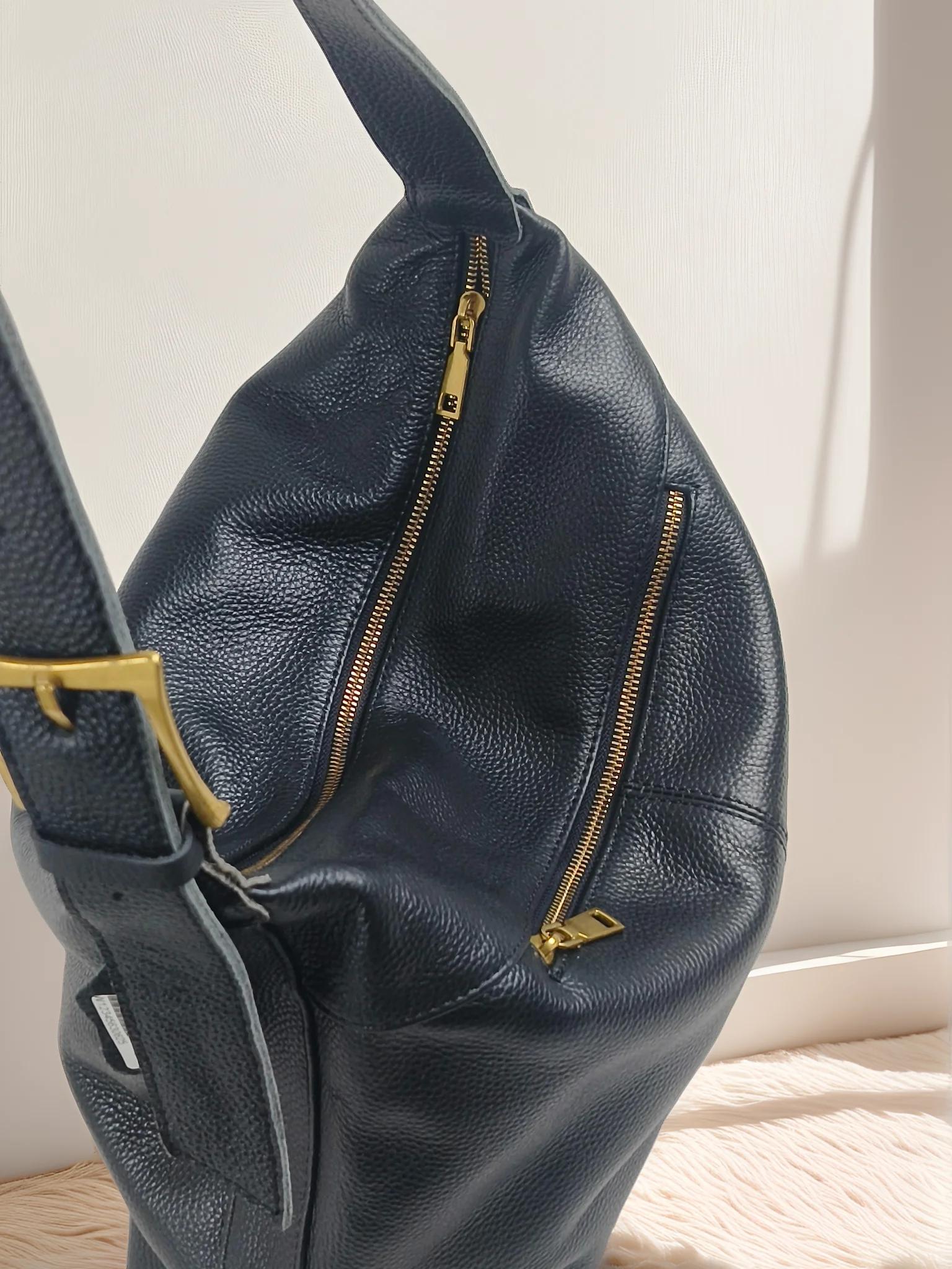 Nouveau décontracté femmes en cuir véritable poignée supérieure sac à bandoulière grande capacité fe