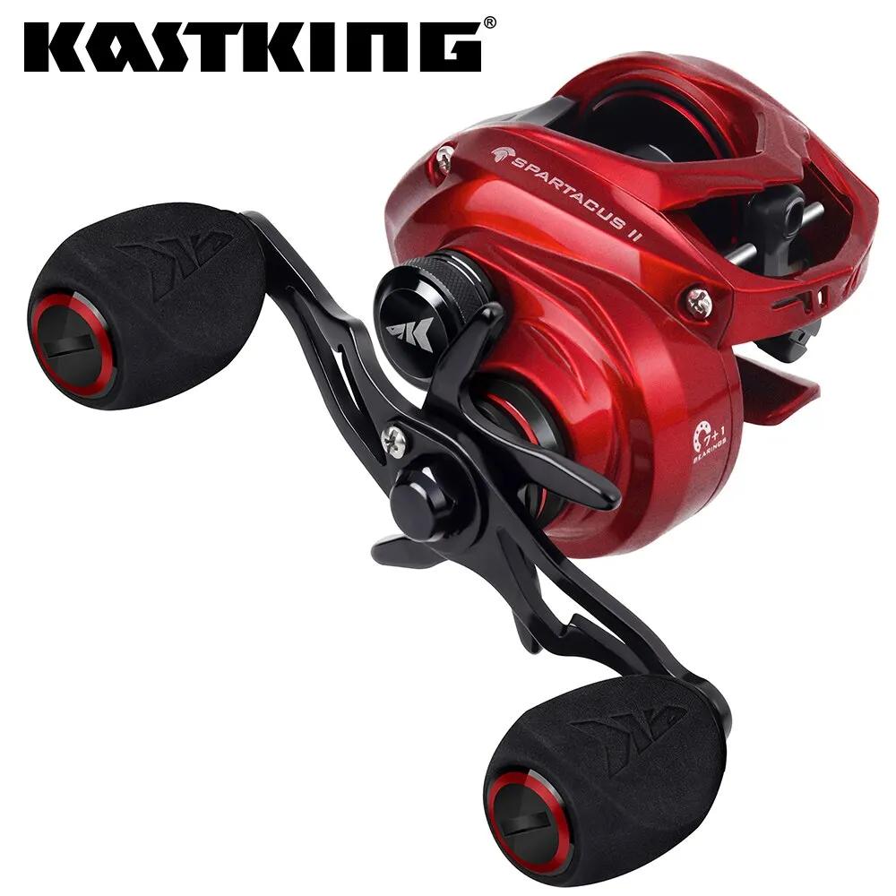 KastKing Spartacus II Rouge Couleur Baitcasting Bobine 8KG Max Glisser 7 + 1 Haute Vitesse Ratio Bob