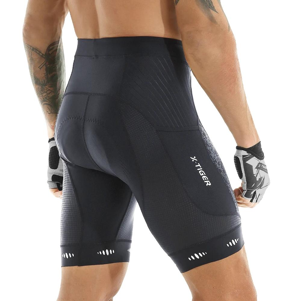 X-TIGER Cyclisme Shorts Hommes VTT Respirant Rembourré Vélo Collants TriDuvet Homme Vêtements De Ple