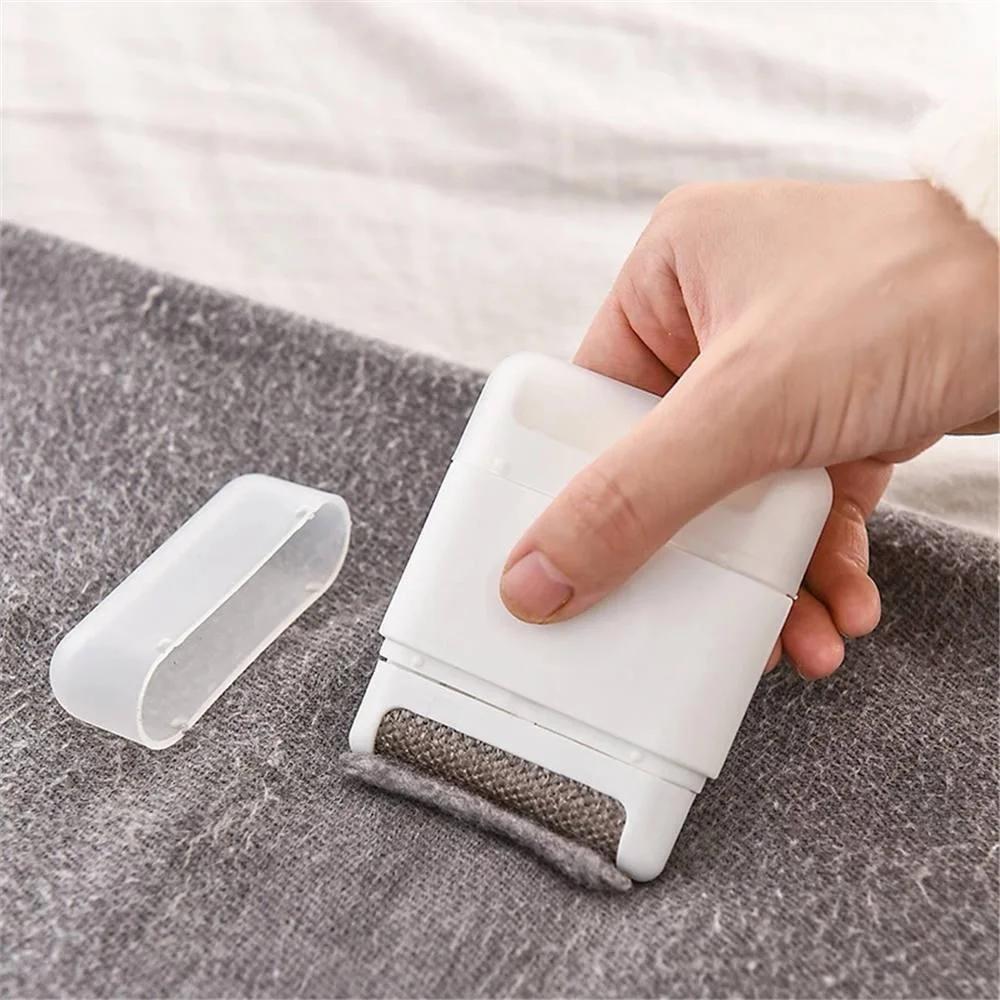 Mini dissolvant de peluches à Double tête, tondeuse manuelle pour boules de poils et vêtements, 1 pi