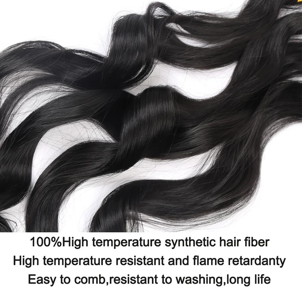 Extensions de cheveux tressés en spirale pour femmes, boucles françaises, cheveux synthétiques pré-é