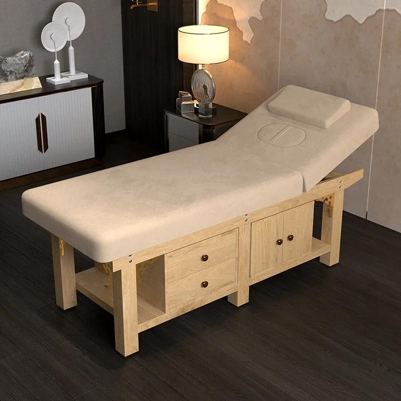 Tables De Massage nordiques en bois massif, bain De pieds multifonctionnel, réglables, meubles De Sa