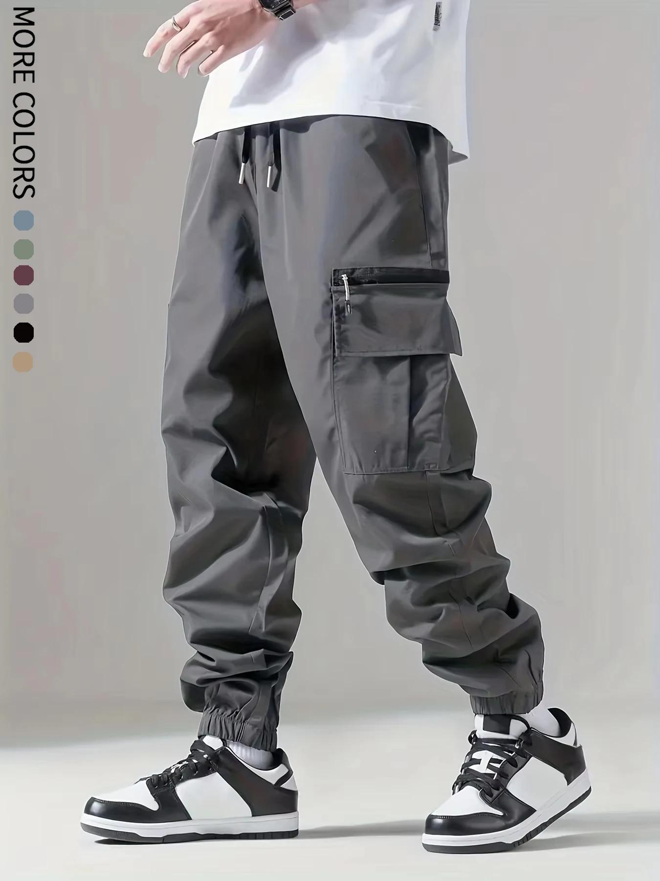 Pantalon cargo pour hommes, fjm fin, confortable et respirant, décontracté, extérieur, portable, cou