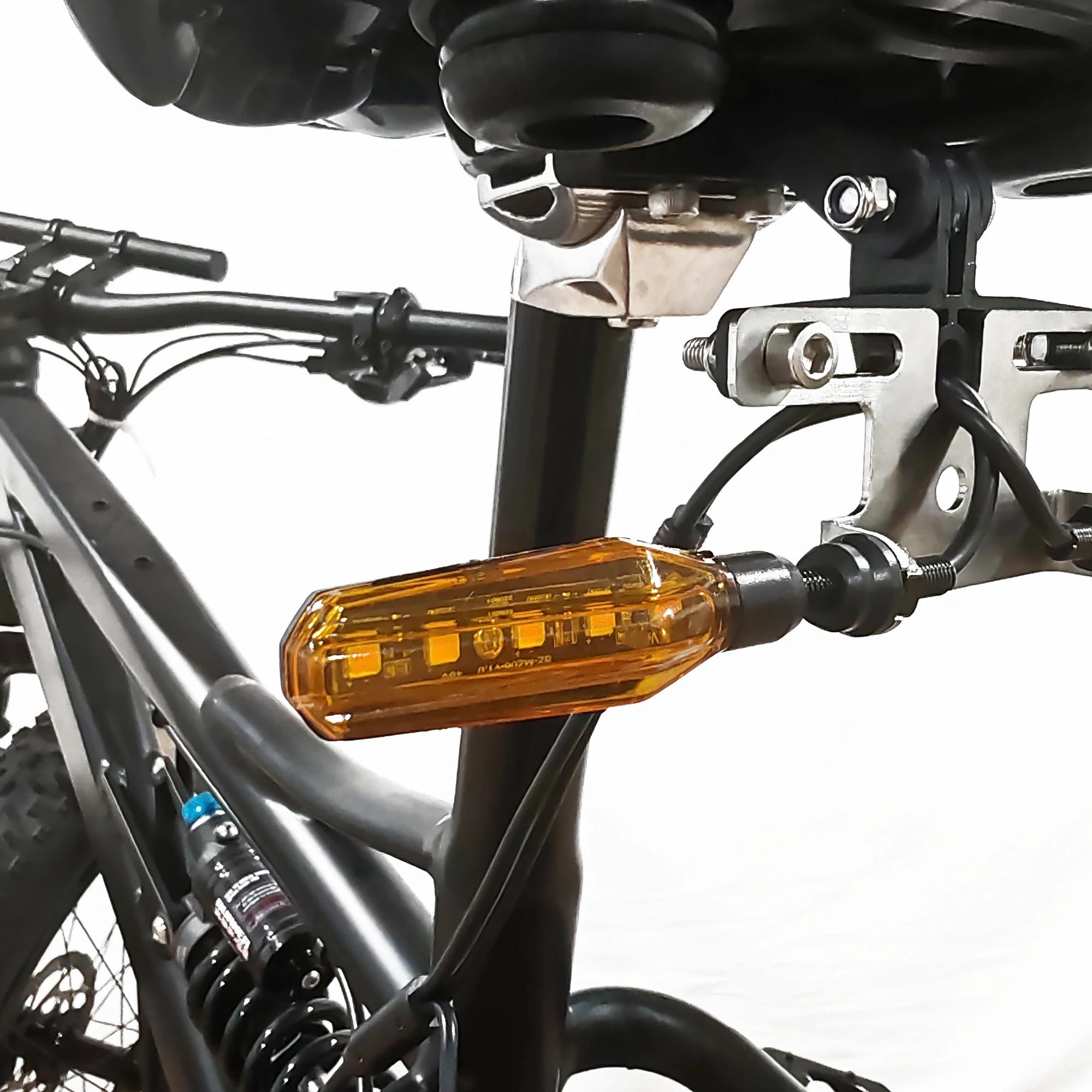 Kit de clignotants de vélo électrique IGO-E, 36V 48V52V 72V, câble étanche clignotant à flux