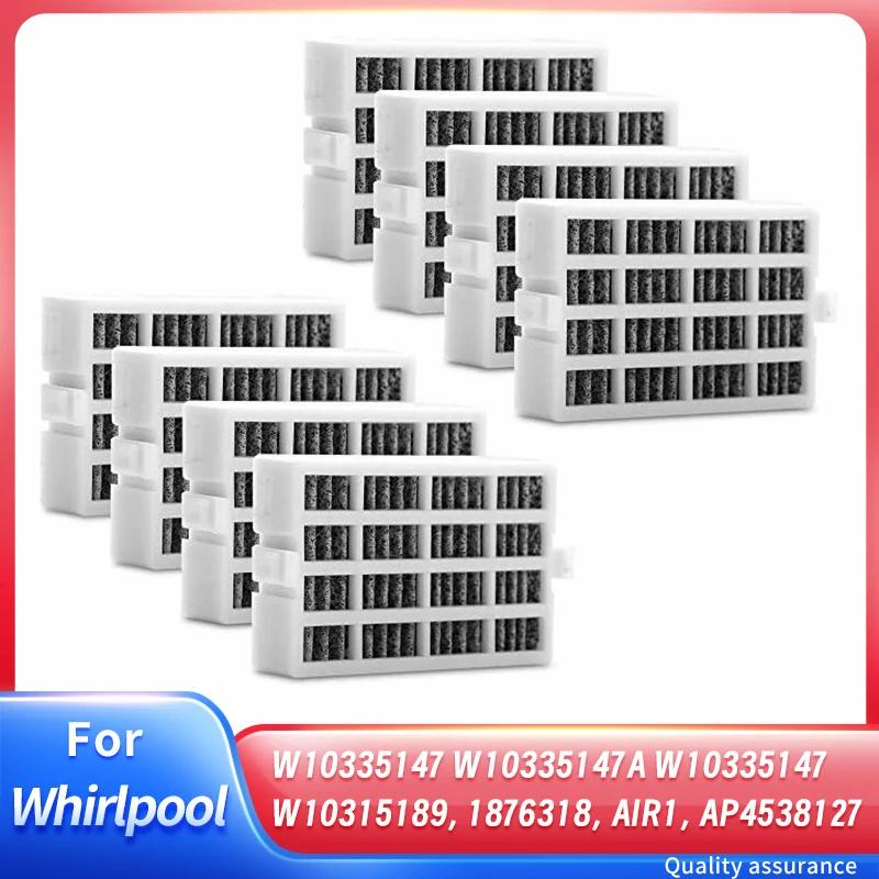 Lot de 8 filtres à air de rechange pour réfrigérateur Whirlpool, W10311524, 2319308, W10335trag, W10