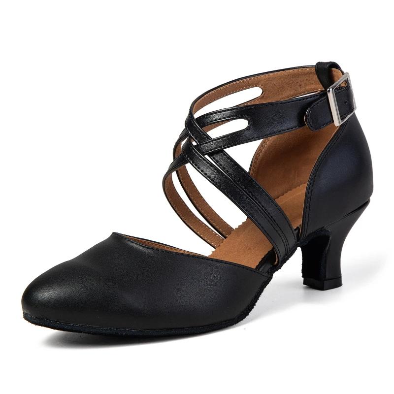 Nouvelles chaussures de danse latine à talons bas pour femmes, chaussures de danse sociale carrées p