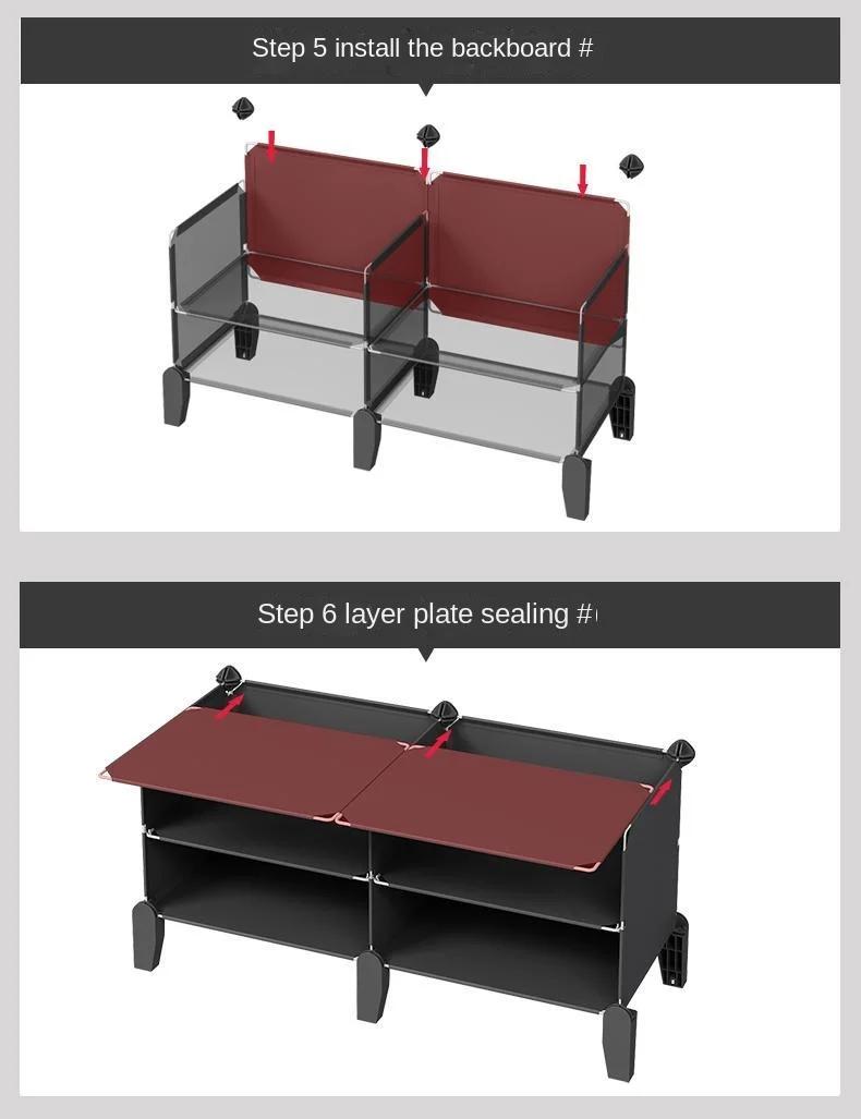 Luminerack-Meuble de Rangement T1 pour Chaussures, Couverture Anti-Poussière à Plusieurs Couches, po