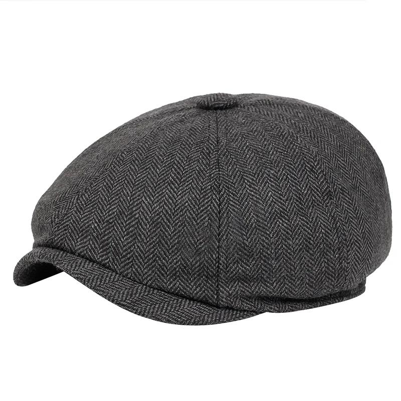 Casquettes Newsboy Rétro pour Hommes, Chapeaux Octogonaux, Chapeaux de Peintre Britanniques, Bérets